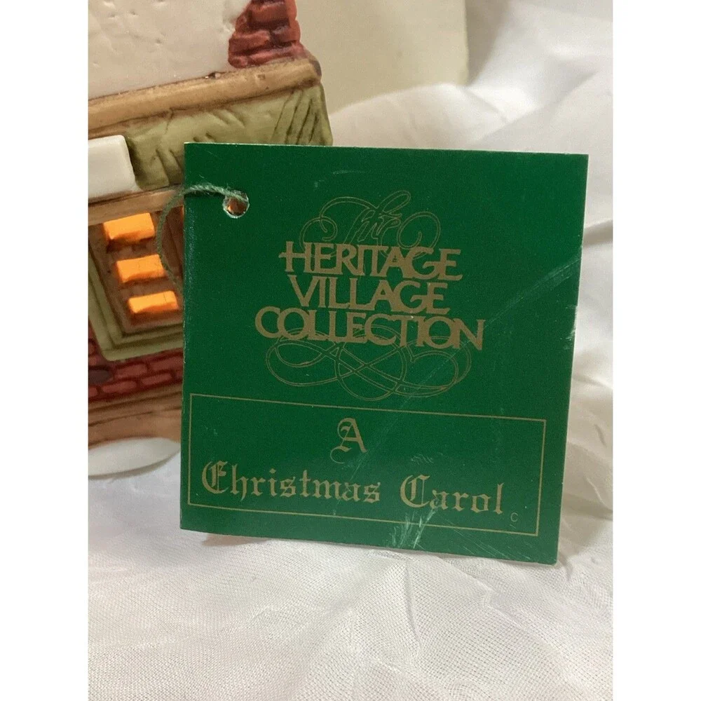 Dept. 56 Dickens Village A Christmas Carol Scrooge & Marley Counting House 1986